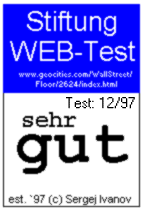 Stiftung WEB-Test Award