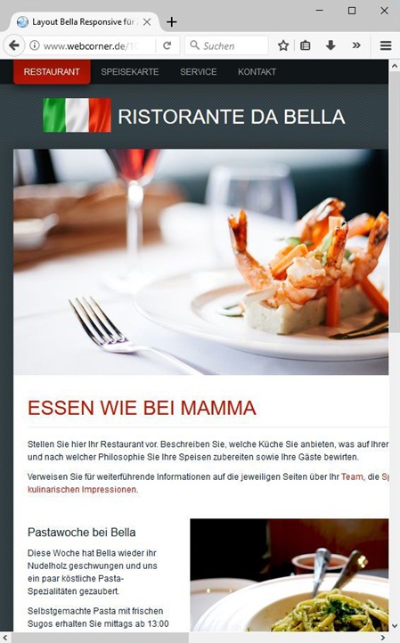 Herkömmliches Design auf dem Smartphone