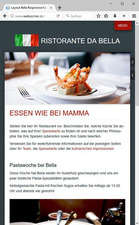 Responsive Design auf dem Smartphone